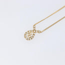 Christian Dior Necklace Metal Gold Tone Auth 208530-3