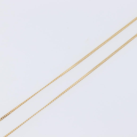 Christian Dior Necklace Metal Gold Tone Auth 208530