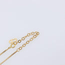 Christian Dior Necklace Metal Gold Tone Auth 208530-7