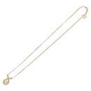 Christian Dior Necklace Metal Gold Tone Auth 208530-9