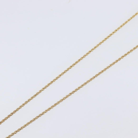 Christian Dior Necklace Metal Gold Tone Auth 208531V