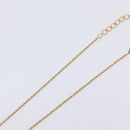 Christian Dior Necklace Metal Gold Tone Auth 208531V-13