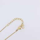 Christian Dior Necklace Metal Gold Tone Auth 208531V-14