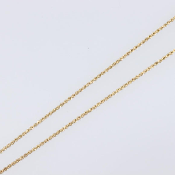 Christian Dior Necklace Metal Gold Tone Auth 208531V