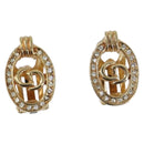 Christian Dior Earring Metal Gold Tone Auth 208532V-2