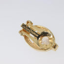Christian Dior Earring Metal Gold Tone Auth 208532V-4