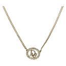 Christian Dior Necklace Metal Gold Tone Auth 208534-1