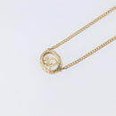 Christian Dior Necklace Metal Gold Tone Auth 208534-10