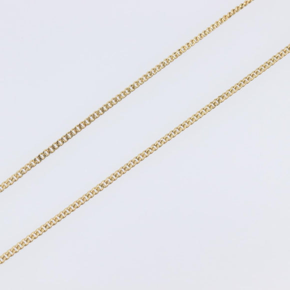 Christian Dior Necklace Metal Gold Tone Auth 208534