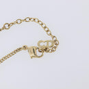 Christian Dior Necklace Metal Gold Tone Auth 208534-15