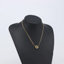 Christian Dior Necklace Metal Gold Tone Auth 208534-16