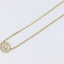 Christian Dior Necklace Metal Gold Tone Auth 208534-4