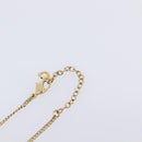 Christian Dior Necklace Metal Gold Tone Auth 208534-7