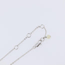 Christian Dior Necklace Metal Silver White Auth 208535V-13