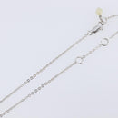 Christian Dior Necklace Metal Silver White Auth 208535V-6