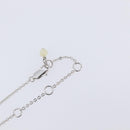 Christian Dior Necklace Metal Silver White Auth 208535V-7