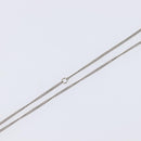 CHANEL COCO Mark Necklace Metal Silver CC Auth 208536M-12