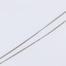 CHANEL COCO Mark Necklace Metal Silver CC Auth 208536M-13