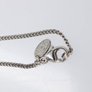CHANEL COCO Mark Necklace Metal Silver CC Auth 208536M-15