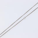 CHANEL COCO Mark Necklace Metal Silver CC Auth 208536M-5