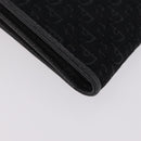 Christian Dior Trotter Canvas Wallet Black Silver Auth 208541V-10