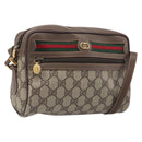 GUCCI GG Supreme Web Sherry Line Shoulder Bag PVC 001 115 6655 Auth 208543A-1