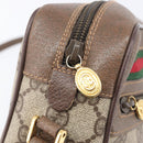 GUCCI GG Supreme Web Sherry Line Shoulder Bag PVC 001 115 6655 Auth 208543A-17