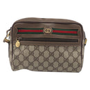 GUCCI GG Supreme Web Sherry Line Shoulder Bag PVC 001 115 6655 Auth 208543A-2