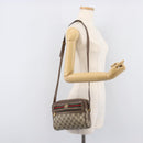 GUCCI GG Supreme Web Sherry Line Shoulder Bag PVC 001 115 6655 Auth 208543A-25
