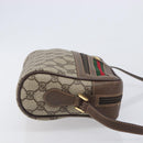GUCCI GG Supreme Web Sherry Line Shoulder Bag PVC 001 115 6655 Auth 208543A-4