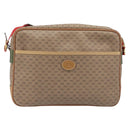 GUCCI Micro GG Web Sherry Line Shoulder Bag PVC Beige 019 43 0107 Auth 208544A-2
