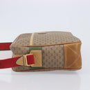 GUCCI Micro GG Web Sherry Line Shoulder Bag PVC Beige 019 43 0107 Auth 208544A-5