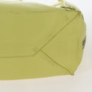 Balenciaga The Paper Hand Bag Leather Light Yellow Silver 236701 Auth 208550V-10