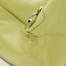 Balenciaga The Paper Hand Bag Leather Light Yellow Silver 236701 Auth 208550V-12