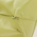 Balenciaga The Paper Hand Bag Leather Light Yellow Silver 236701 Auth 208550V-14