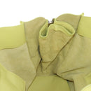 Balenciaga The Paper Hand Bag Leather Light Yellow Silver 236701 Auth 208550V-21