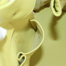 Balenciaga The Paper Hand Bag Leather Light Yellow Silver 236701 Auth 208550V-23