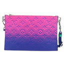 LOUIS VUITTON Taurillon Clemence Illusion Trio Pouch NM M59680 Auth 208551SM-13