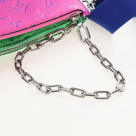 LOUIS VUITTON Taurillon Clemence Illusion Trio Pouch NM M59680 Auth 208551SM