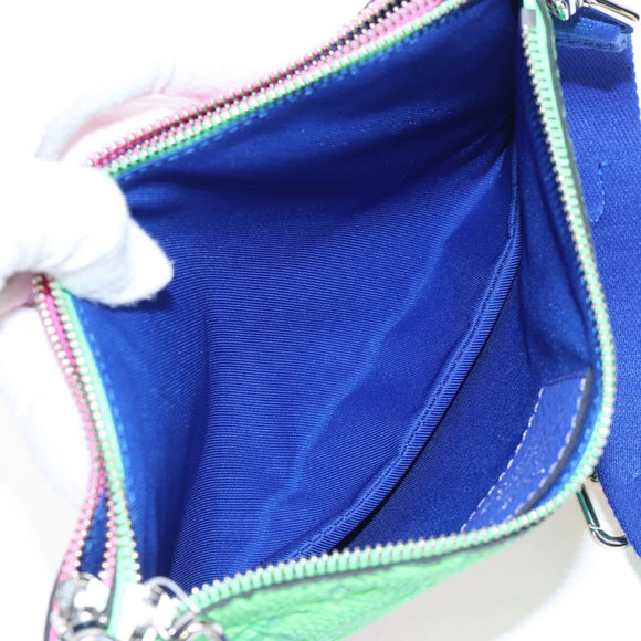 LOUIS VUITTON Taurillon Clemence Illusion Trio Pouch NM M59680 Auth 208551SM