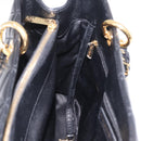 CHANEL Chain Tote Bag Caviar Skin Black Gold CC Auth 208554SAM-18