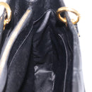CHANEL Chain Tote Bag Caviar Skin Black Gold CC Auth 208554SAM-21