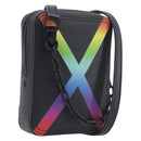 LOUIS VUITTON Taiga Rainbow Danube Messenger Bag Black M30332 LV Auth 208555M-1