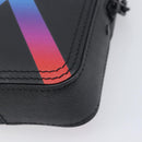 LOUIS VUITTON Taiga Rainbow Danube Messenger Bag Black M30332 LV Auth 208555M-11