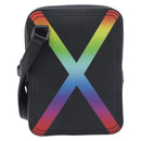 LOUIS VUITTON Taiga Rainbow Danube Messenger Bag Black M30332 LV Auth 208555M-3