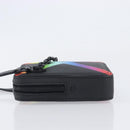 LOUIS VUITTON Taiga Rainbow Danube Messenger Bag Black M30332 LV Auth 208555M-5