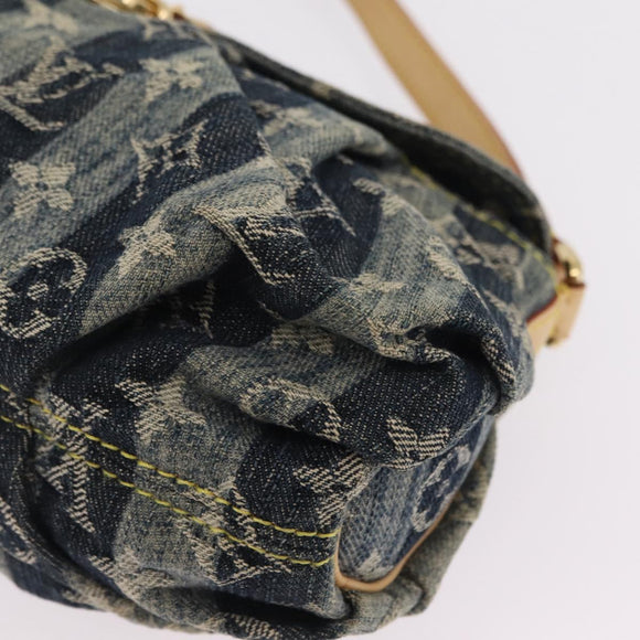 LOUIS VUITTON Monogram Denim Mini Pretty Raye Bag Blue M95333 LV Auth 208556SAM