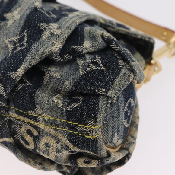 LOUIS VUITTON Monogram Denim Mini Pretty Raye Bag Blue M95333 LV Auth 208556SAM