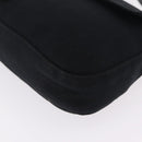 FENDI Mamma Baguette Shoulder Bag Cotton Jersey Black Silver 26424 Auth 208557V-13