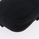FENDI Mamma Baguette Shoulder Bag Cotton Jersey Black Silver 26424 Auth 208557V-14